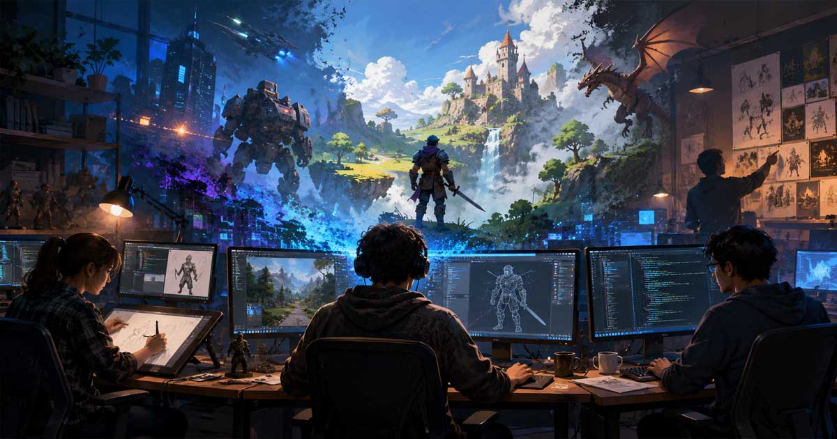 Ketika Teknologi Bertemu Kreativitas, Begini Cara Game Modern Dibangun